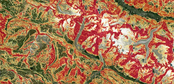 Avalanche zones overlay